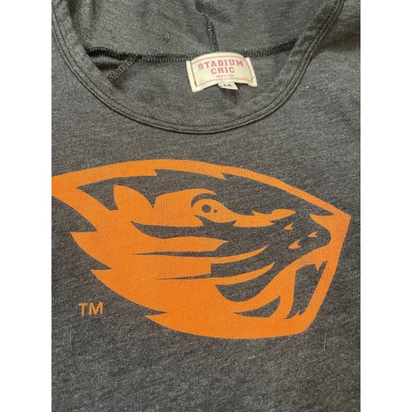 Stadium Chic Lightweight Hoodie Oregon State Beavers Size Medium Made In USA - Picture 2 of 6